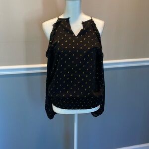 Outpost black and gold blouse